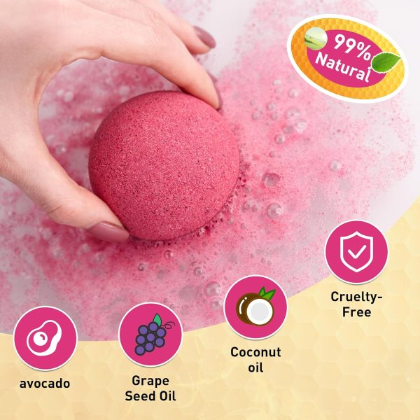 PickMora Bath Bombs for kids, Bath Bombs with Floating Crytal toys - 6 Different Scents, Bath Gift for Valentine’s Day, Christmas - Image 5