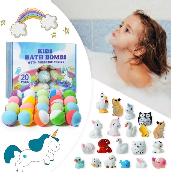 Christmas Bath Bombs for Kids, 6 PCs Bath Bombs with Crystal Toys inside, Bath Bombs with Christmas Packing Bag, Gift for Christmas Stock Stuffer - Image 12