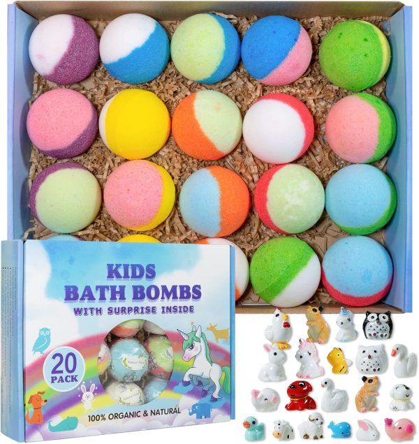 Christmas Bath Bombs for Kids, 6 PCs Bath Bombs with Crystal Toys inside, Bath Bombs with Christmas Packing Bag, Gift for Christmas Stock Stuffer - Image 10