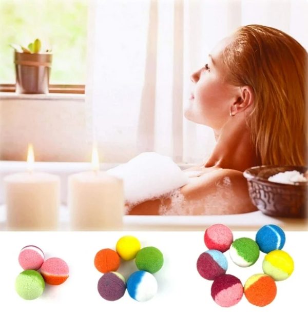 Christmas Bath Bombs for Kids, 6 PCs Bath Bombs with Crystal Toys inside, Bath Bombs with Christmas Packing Bag, Gift for Christmas Stock Stuffer - Image 3